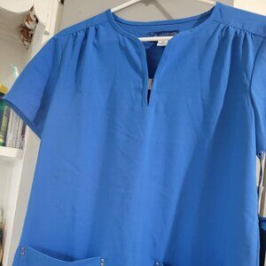 Koi sapphire scrub top